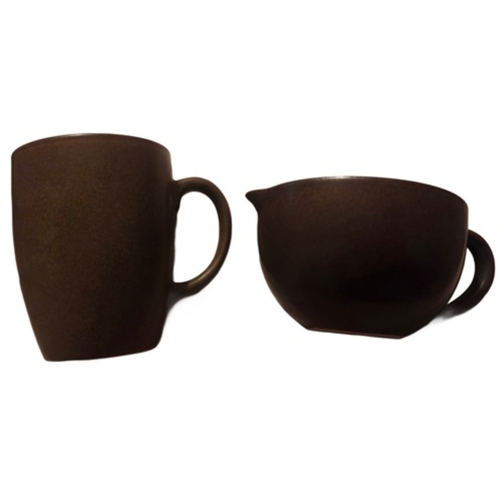 Gourmet Basics Mikasa Set of 2 Ava Stoneware Mug And Creamer Mug